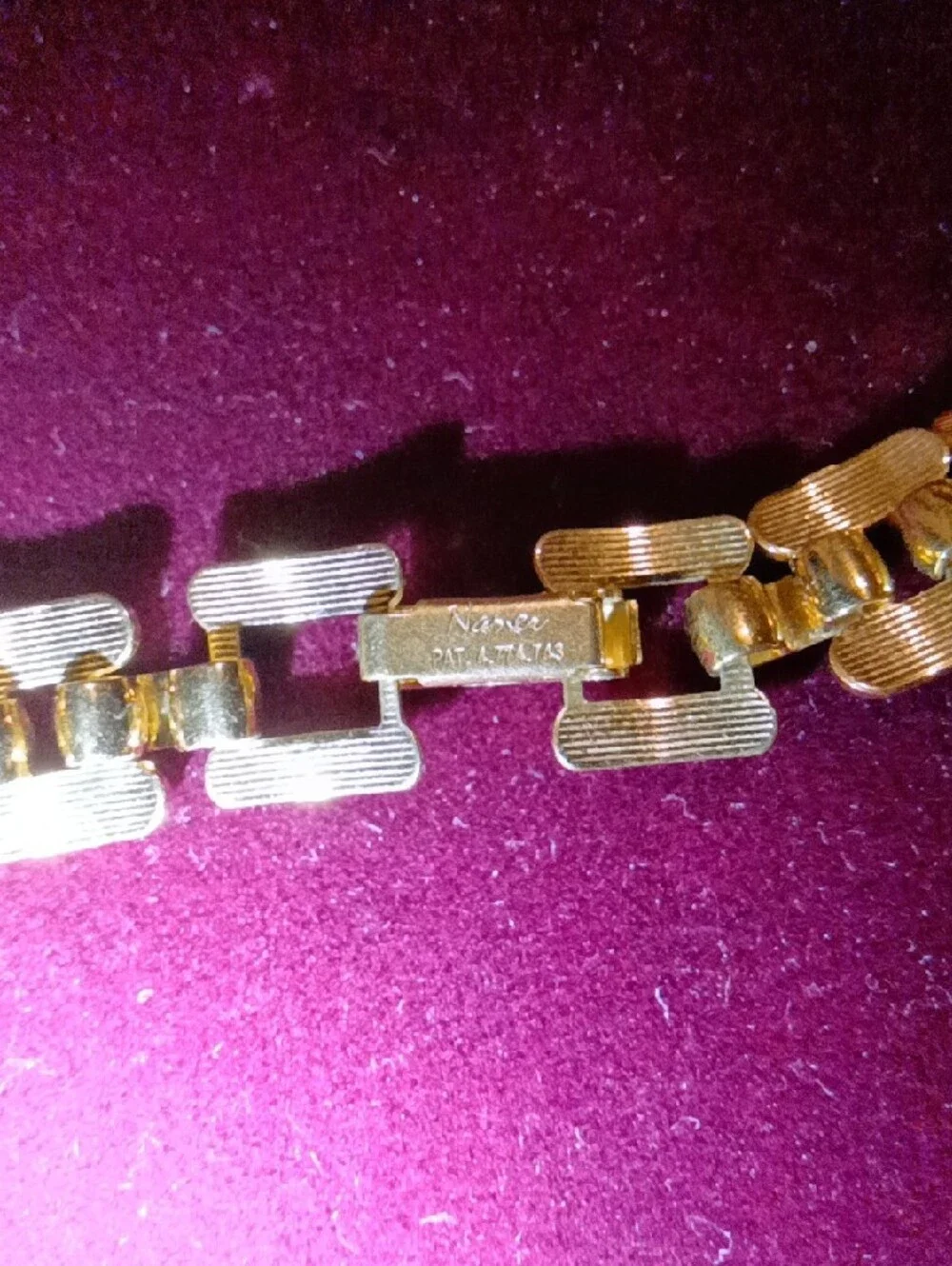 Gold-Tone Chain Necklace with White Accent Discs